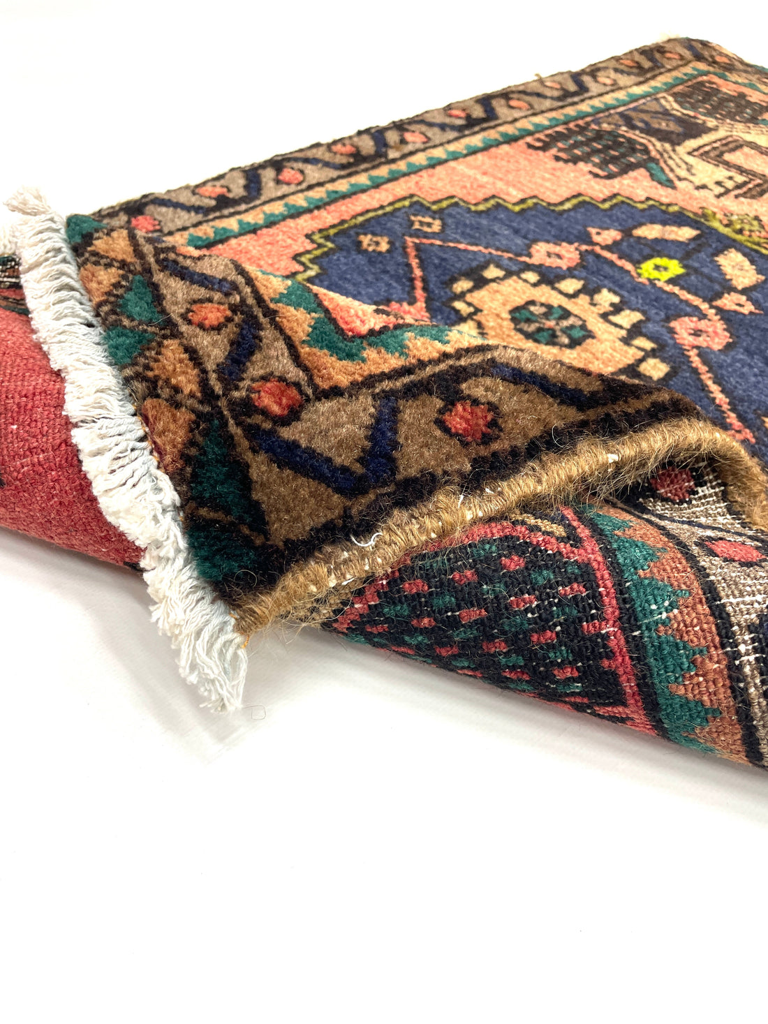 Vintage Anatolian Small Handmade Rug 52 cm x 99 cm (1’7’’ FT x 3’2’’ FT) - Y010033