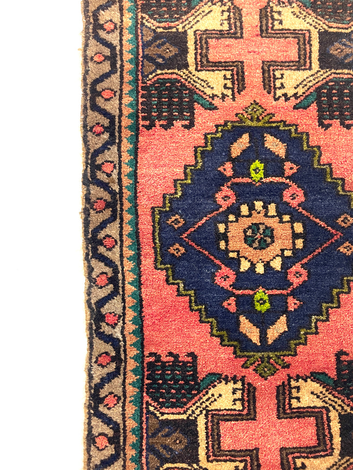 Vintage Anatolian Small Handmade Rug 52 cm x 99 cm (1'7" FT x 3'2" FT) - Y010033