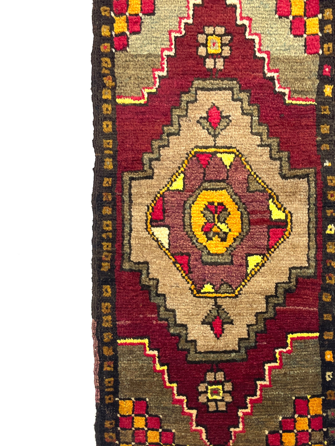 Vintage Anatolian Small Rug 48 cm x 106 cm (1’6’’ FT x 3’5’’ FT) - Y010014