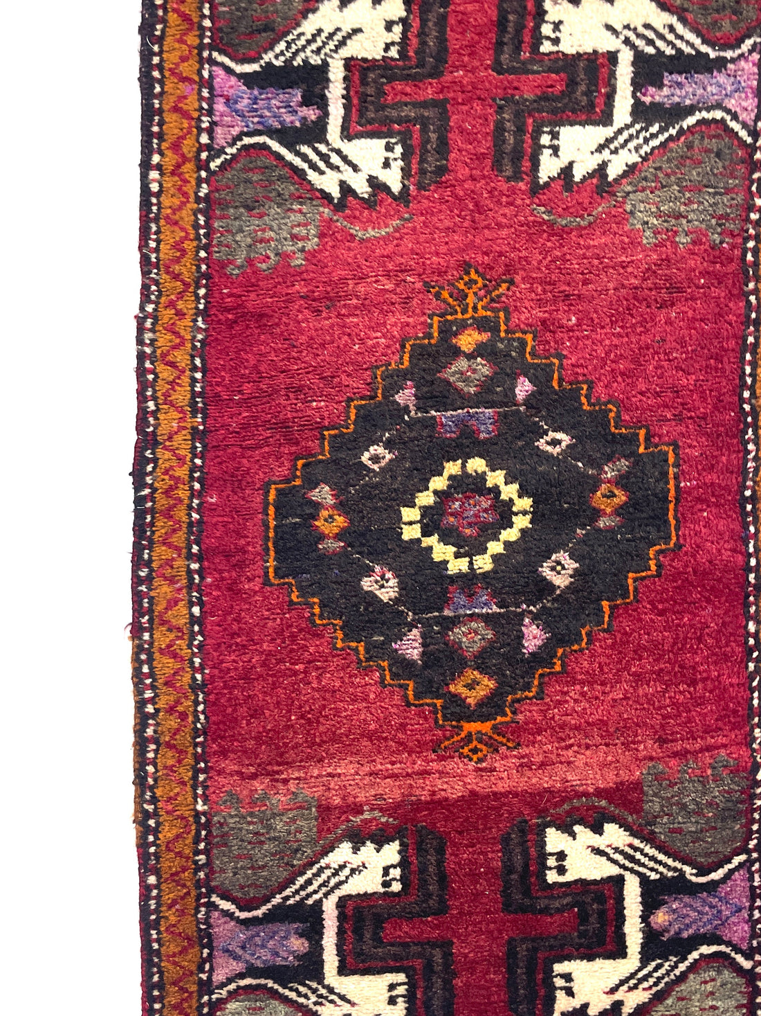 Vintage Anatolian Small Rug 50 cm x 104 cm (1’6’’ FT x 3’4’’ FT) - Y010019