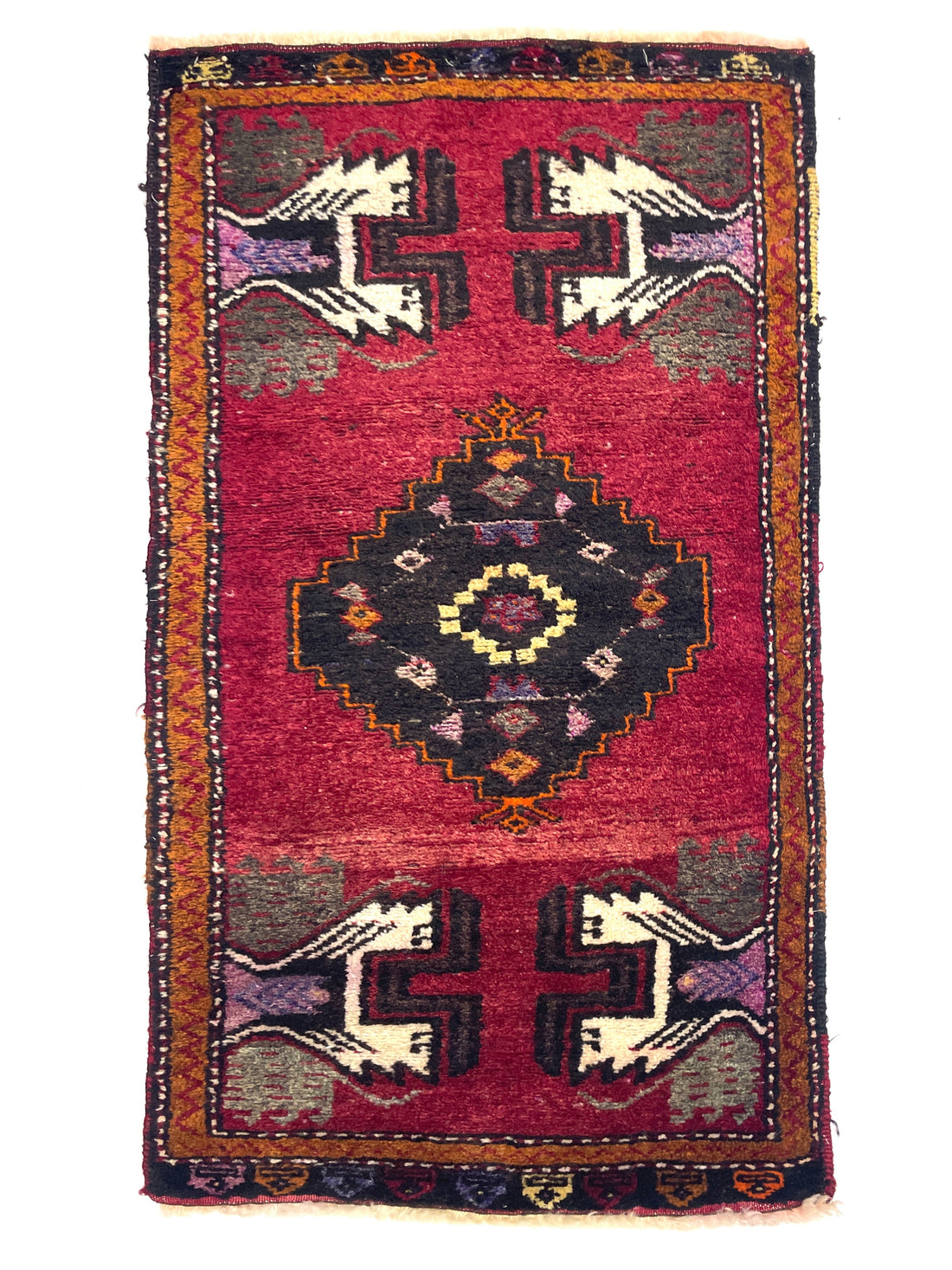 Vintage Anatolian Small Rug 50 cm x 104 cm (1’6’’ FT x 3’4’’ FT) - Y010019