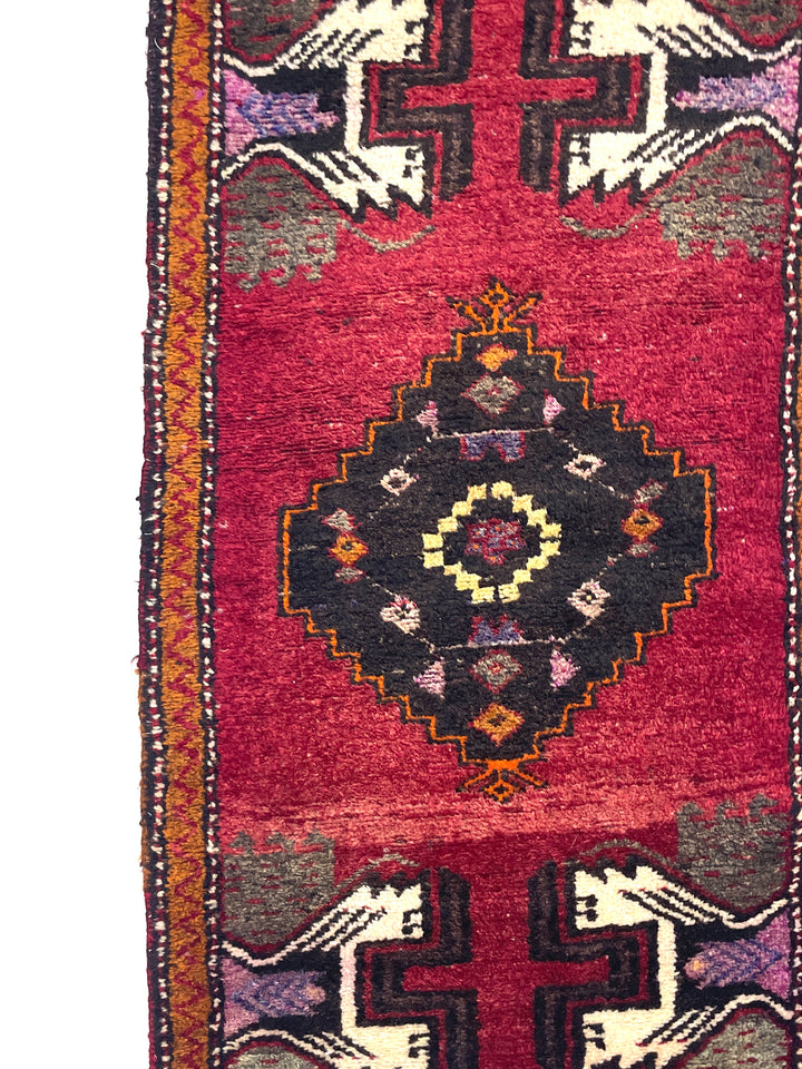 Vintage Anatolian Small Rug 50 cm x 104 cm (1'6" FT x 3'4" FT) - Y010019