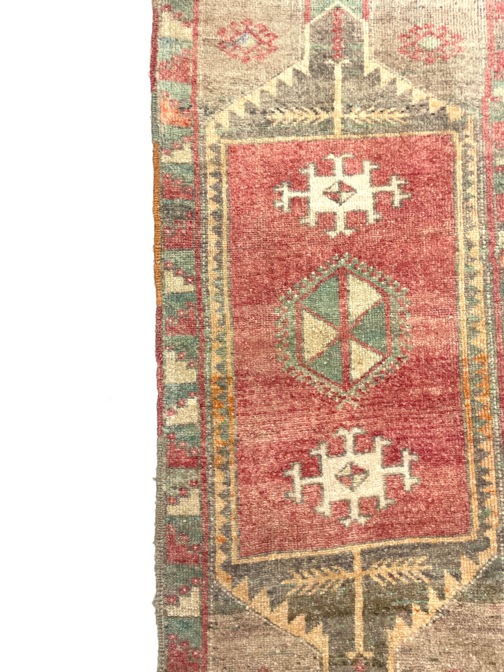 Vintage Anatolian Small Rug 50 cm x 112 cm (1'7" FT x 3'7" FT) - Y010027