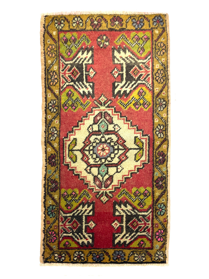Vintage Anatolian Small Rug 50 cm x 97 cm (1’6’’ FT x 3’1’’ FT) - Y010016