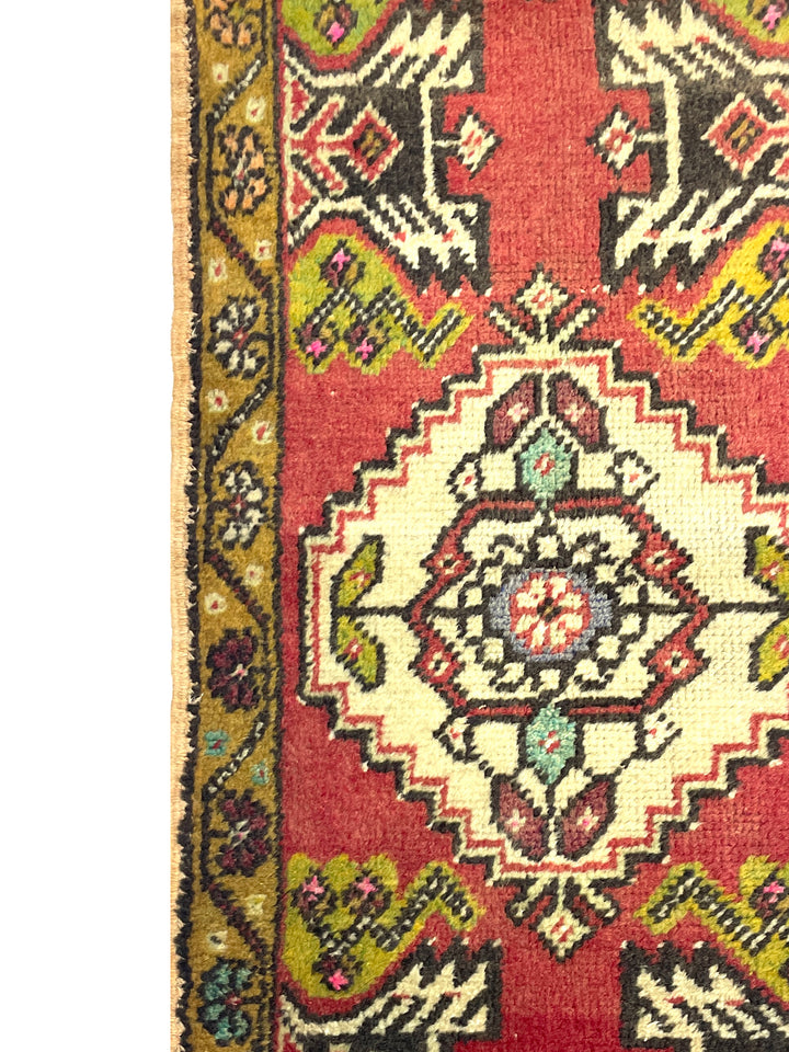 Vintage Anatolian Small Rug 50 cm x 97 cm (1'6" FT x 3'1" FT) - Y010016