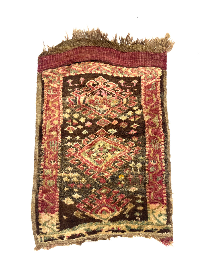 Vintage Anatolian Small Rug 54 cm x 65 cm (1’8’’ FT x 2’1’’ FT) - Y010017 - Wool on Wool / Yastik Rugs