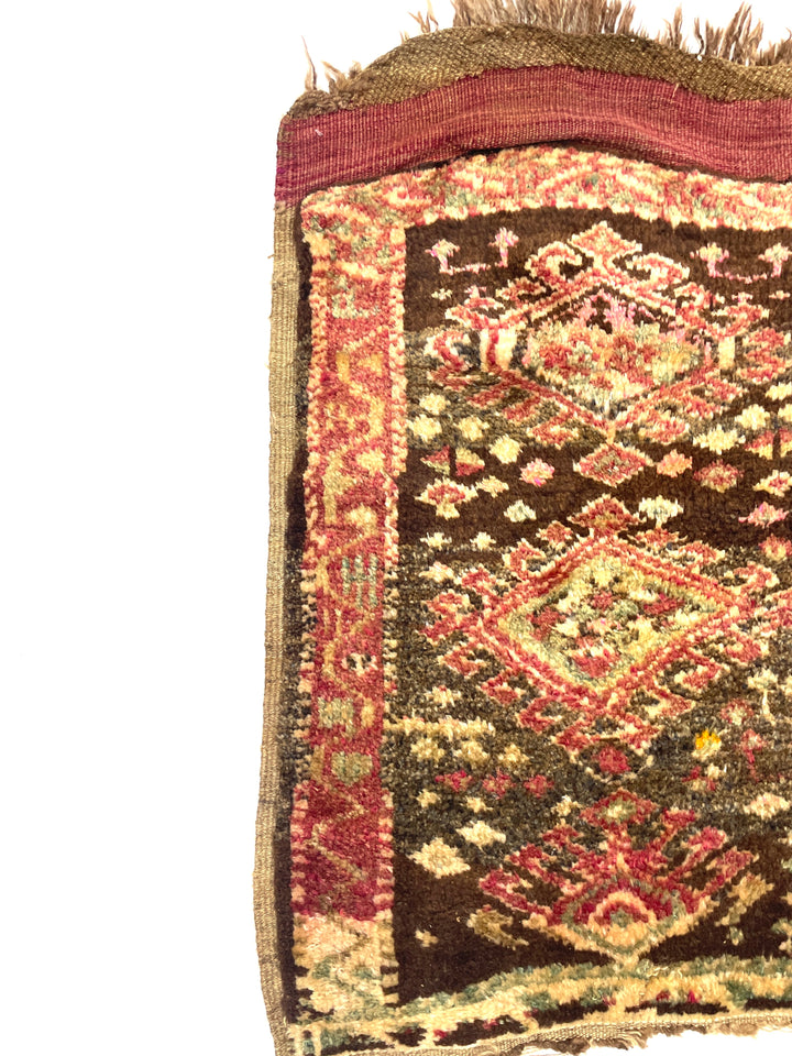Vintage Anatolian Small Rug 54 cm x 65 cm (1’8’’ FT x 2’1’’ FT) - Y010017 - Wool on Wool / Yastik Rugs