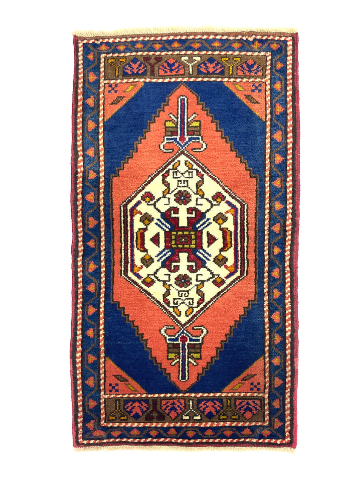Vintage Anatolian Small Rug 57 cm x 108 cm (1'9" FT x 3'54" FT) - Y010021