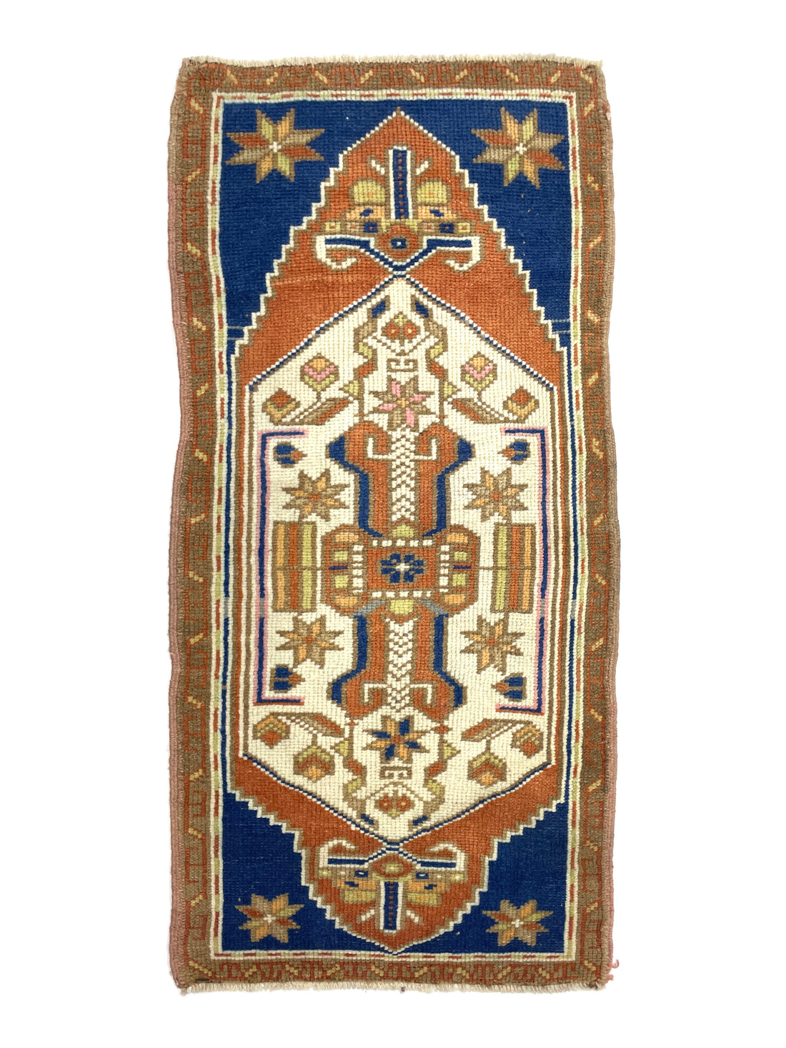 Vintage Anatolian Small Rug 58 cm x 126 cm (1'9" FT x 4'23" FT) - Y010025