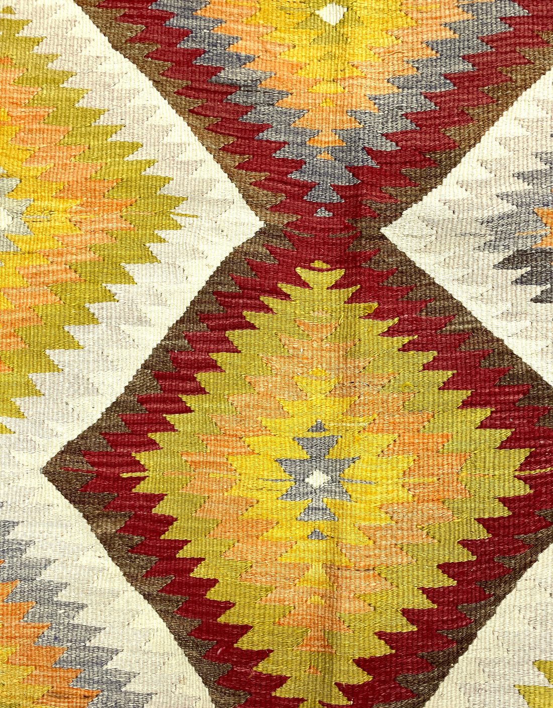 Vintage Antalya Barak Kilim Rug 111 cm x 145 cm (3’6” X 4’7”) - 0010024