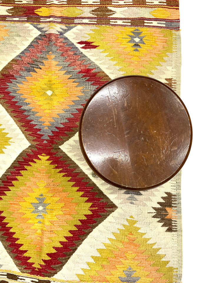 Vintage Antalya Barak Kilim Rug 111 cm x 145 cm (3’6” X 4’7”) - 0010024