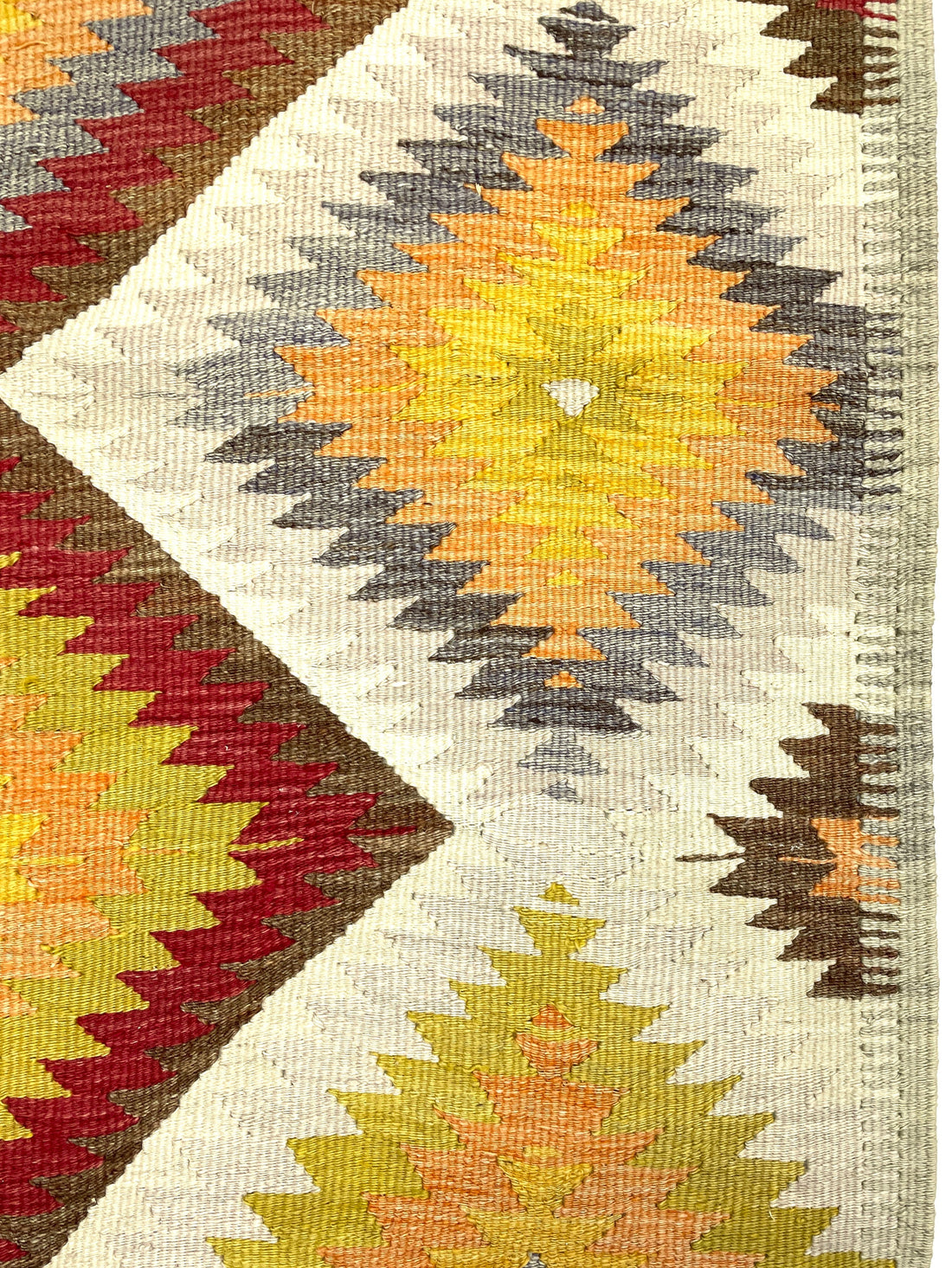 Vintage Antalya Barak Kilim Rug 111 cm x 145 cm (3’6” X 4’7”) - 0010024