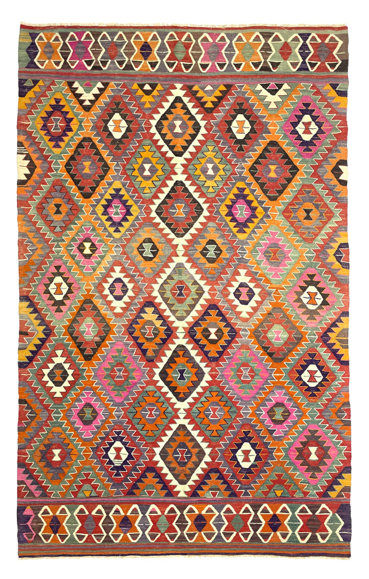 Vintage Barak Kilim Rug 155 cm x 271 cm (5’1” X 8’9”) - 0030001