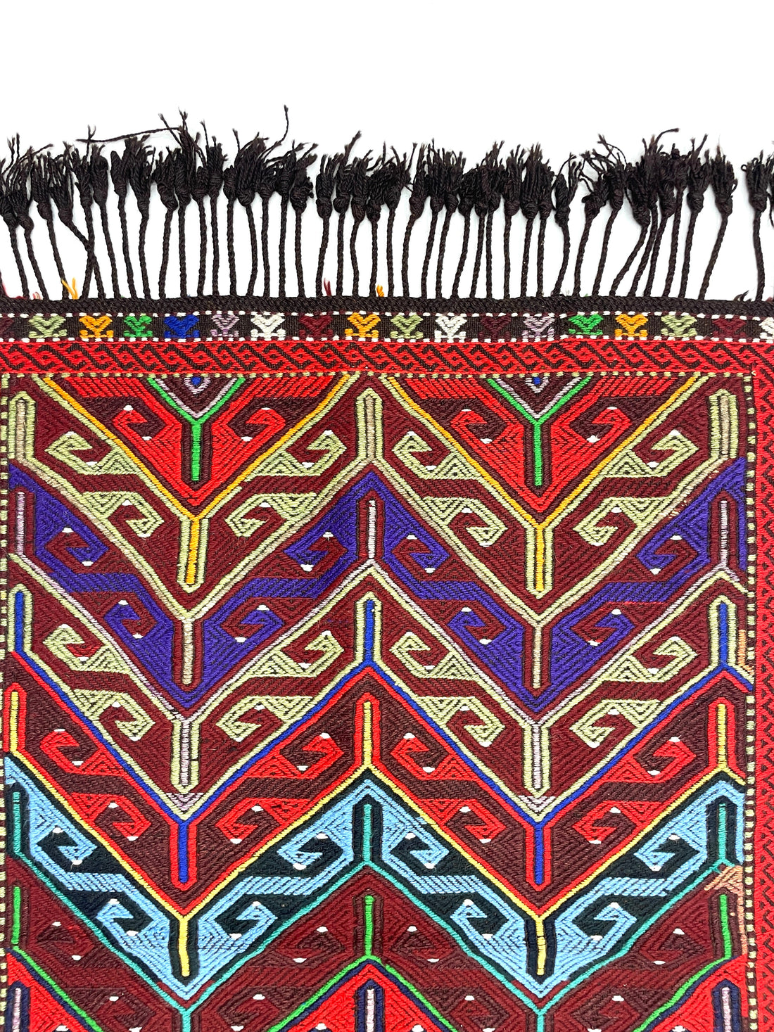 Vintage Funky Cecim Kilim Rug 85 cm x 122 cm (3 X 4 FT) - 0010037