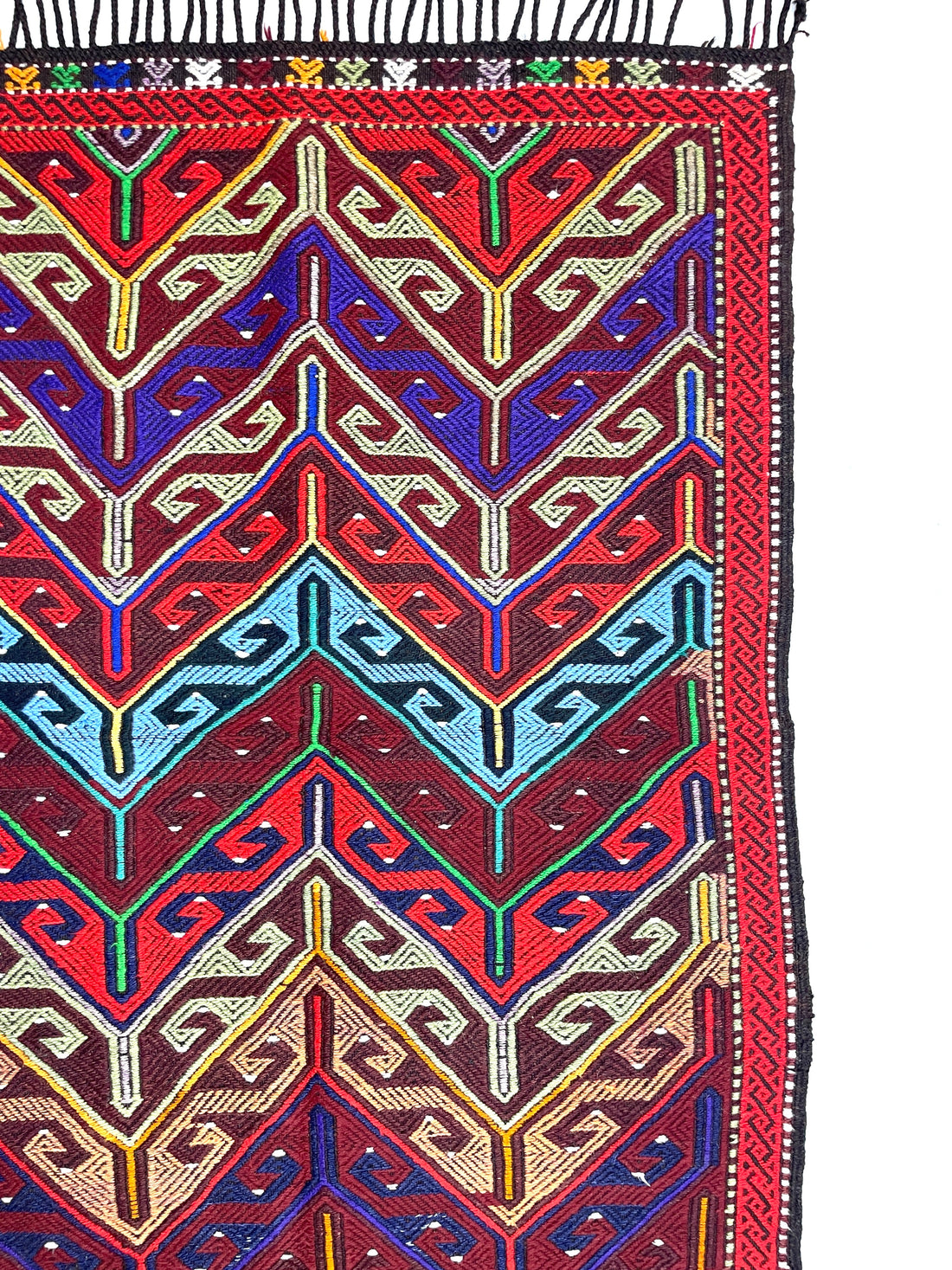 Vintage Funky Cecim Kilim Rug 85 cm x 122 cm (3 X 4 FT) - 0010037