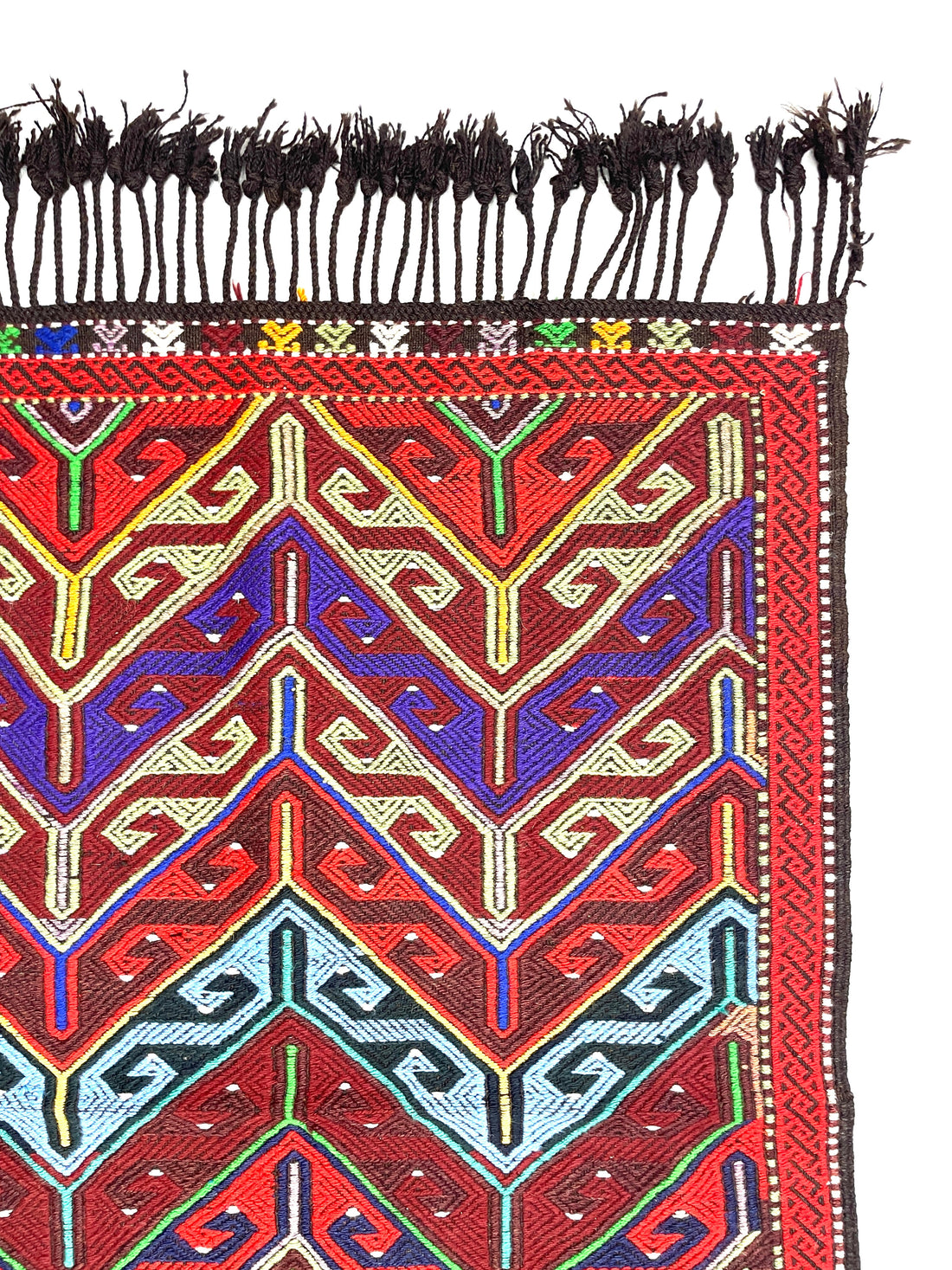 Vintage Funky Cecim Kilim Rug 85 cm x 122 cm (3 X 4 FT) - 0010037