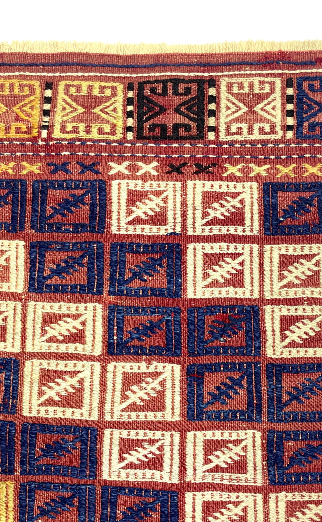 Vintage Jijim Kilim Rug 155 cm x 210 cm (5’1” FT X 6’9” FT) - 0020027