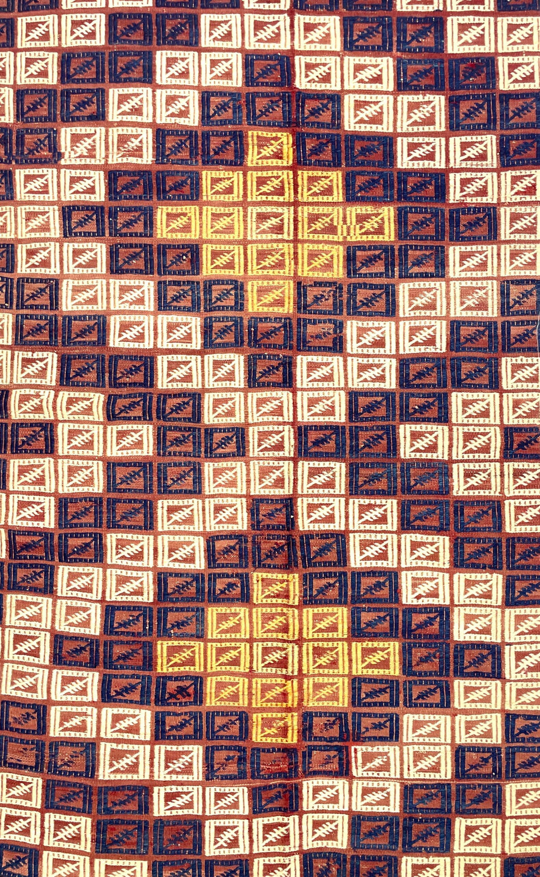 Vintage Jijim Kilim Rug 155 cm x 210 cm (5’1” FT X 6’9” FT) - 0020027