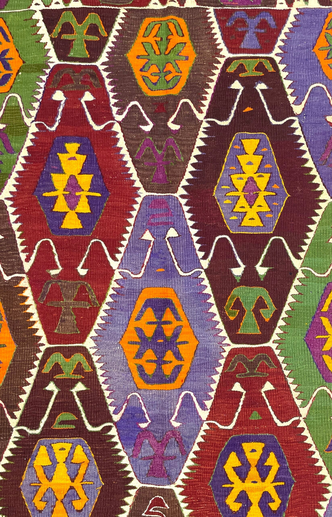 Vintage Large Barak Kilim Rug 155 cm x 285 cm (5 FT X 9’3” FT) - 0030004