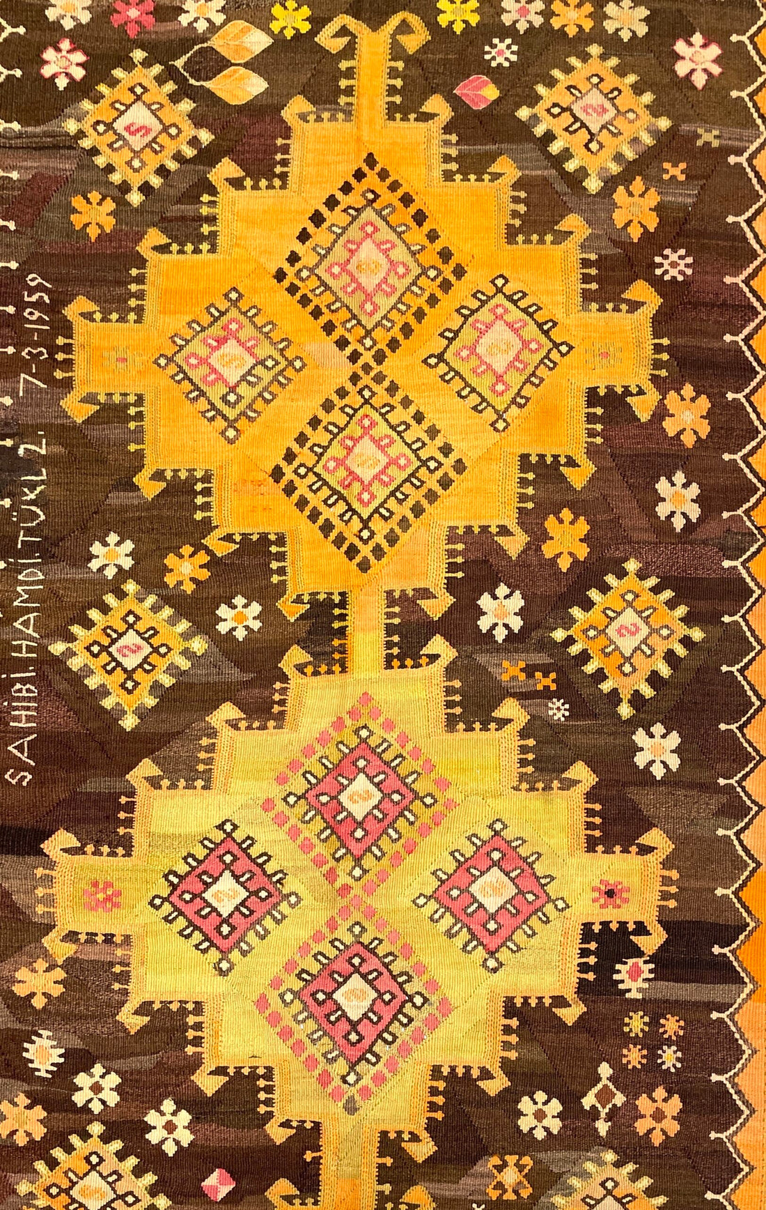 Vintage Large Kars Kilim Rug 183 cm x 308 cm (6 FT X 10’1” FT) - 0030002