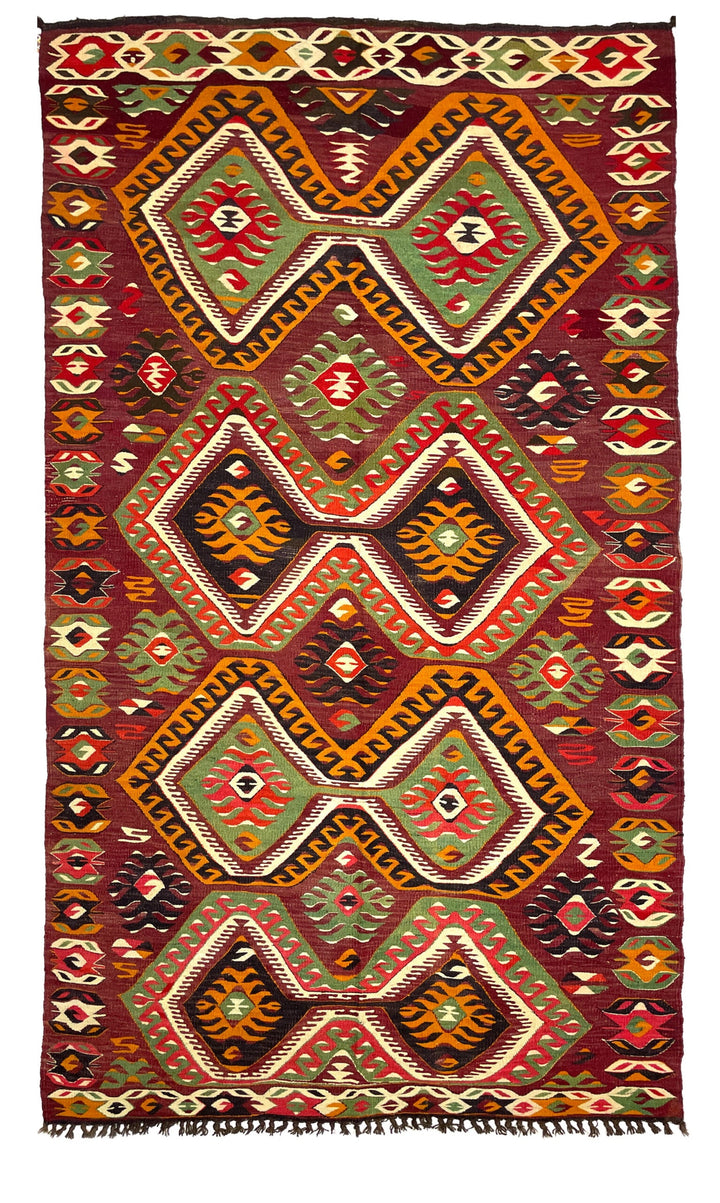 Vintage Large Mut Kilim Rug 171 cm x 310 cm (5’6” X 10’2”) - 0030009