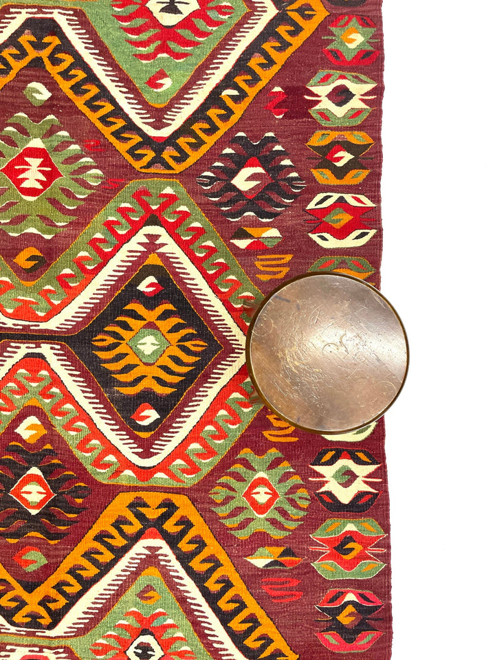 Vintage Large Mut Kilim Rug 171 cm x 310 cm (5’6” X 10’2”) - 0030009