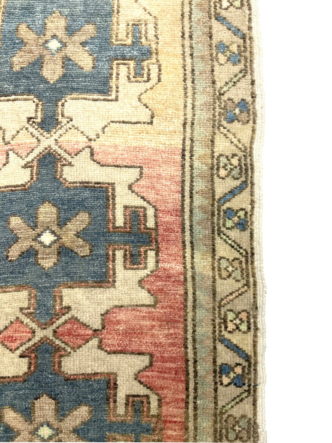 Vintage Mini Turkish Handwoven Rug 52 cm x 96 cm (1’7’’ FT X 3’1” FT) - Y010060
