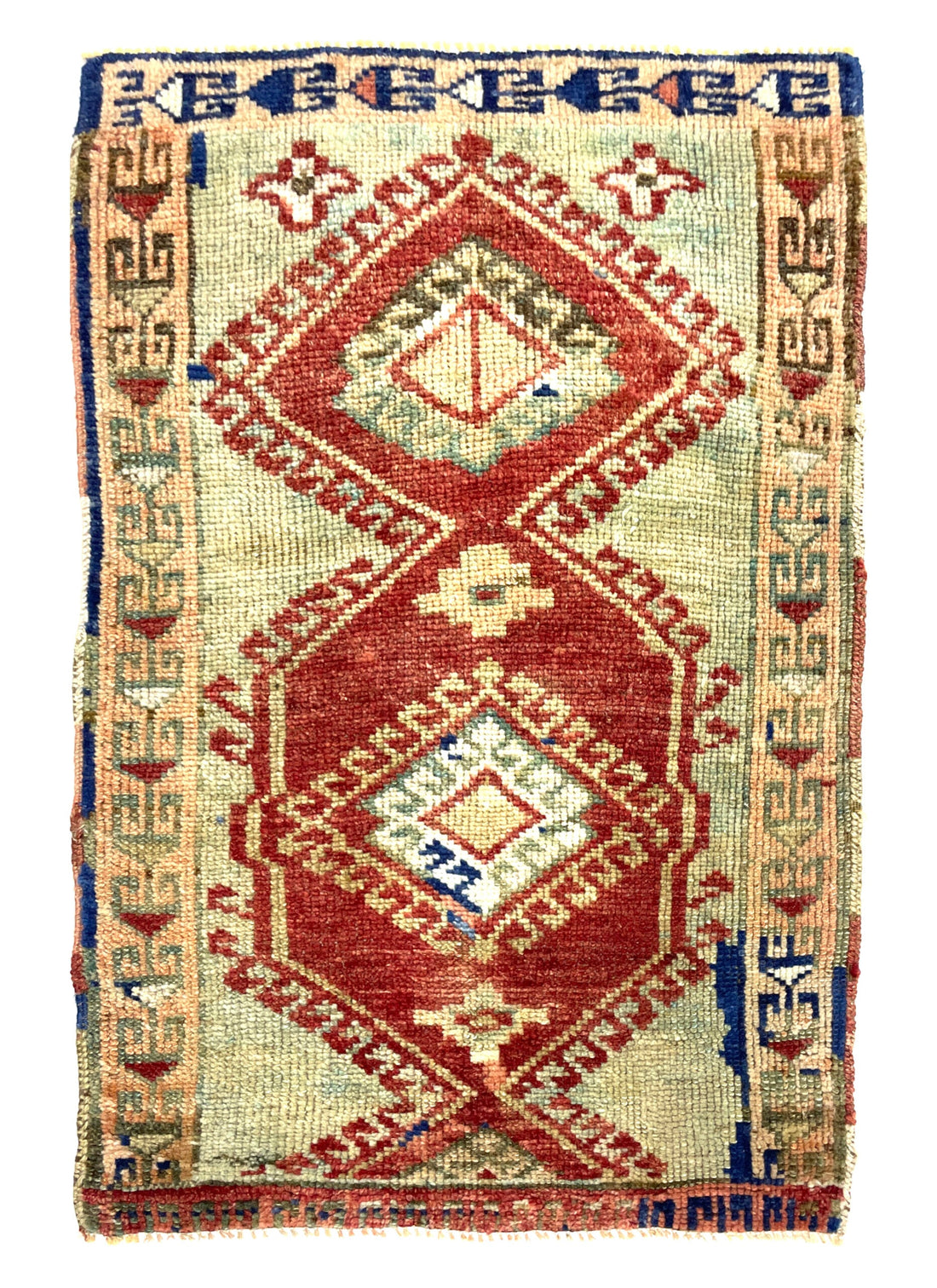 Vintage Mini Turkish Rug 60 cm x 88 cm (2 FT X 2’9” FT) - Y010063