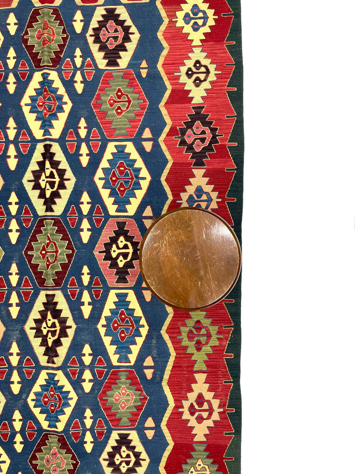 Vintage Multicolor Kilim Rug 150 cm x 245 cm (4’9” FT X 8 FT) - 0030003