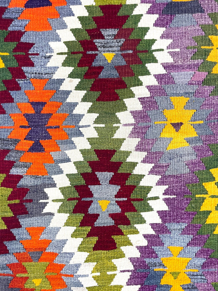 Vintage Multicolor Kilim Rug 91 cm x 125 cm (3’0” X 4’1”) - 0010003