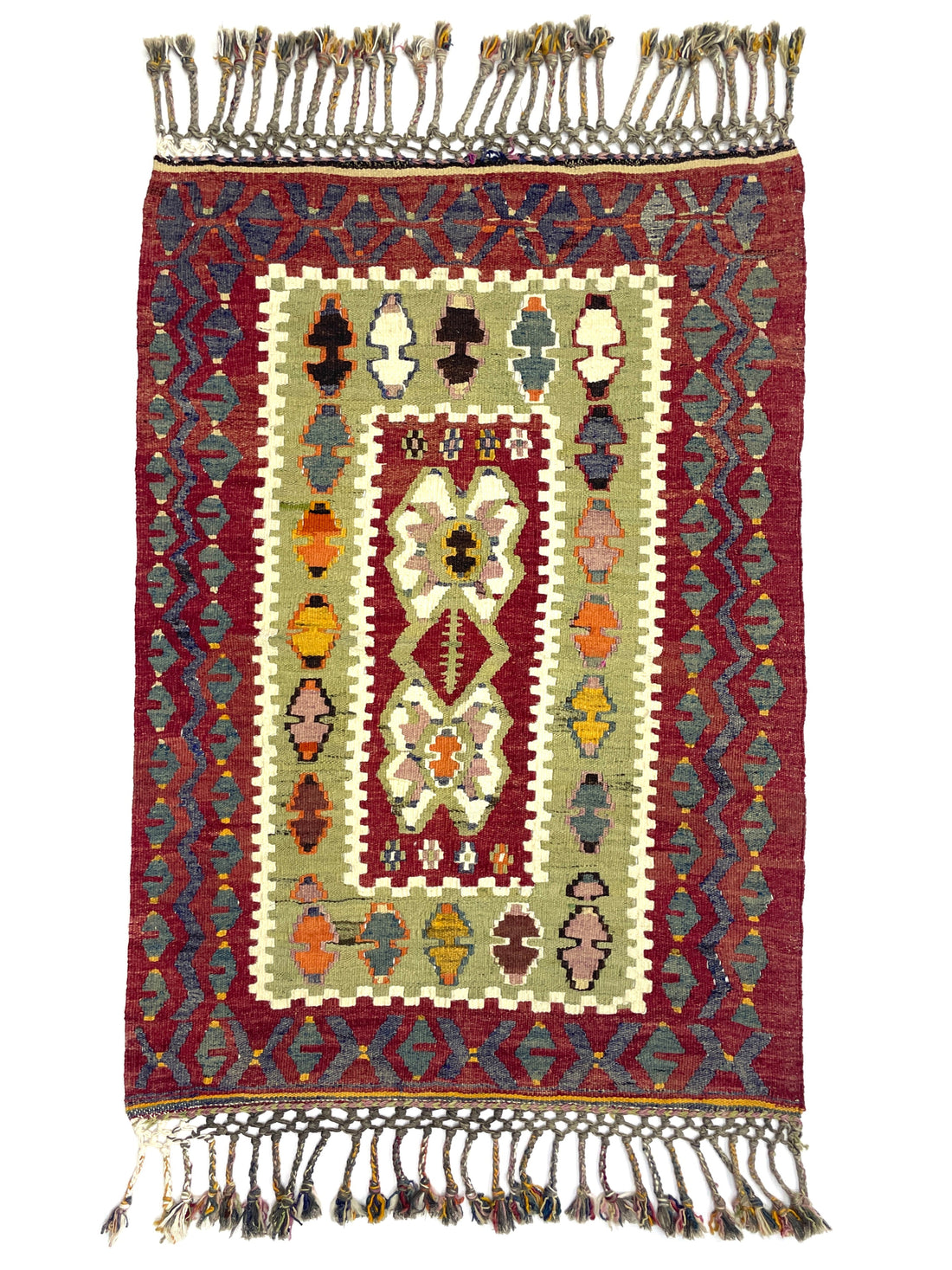 Vintage Oushak Kilim Rug 84 cm x 120 cm (2’7’’ X 3’9’’) - 0010033