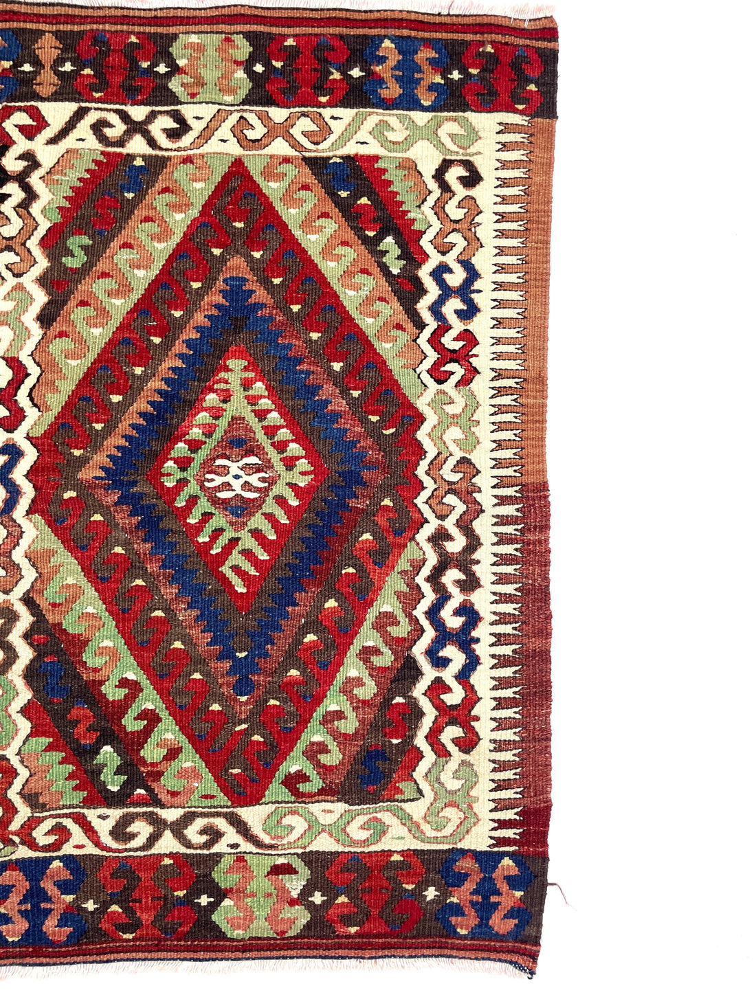 Vintage Small Fethiye Kilim Rug 74 cm x 113 cm (3 X 4 FT) - 0010039