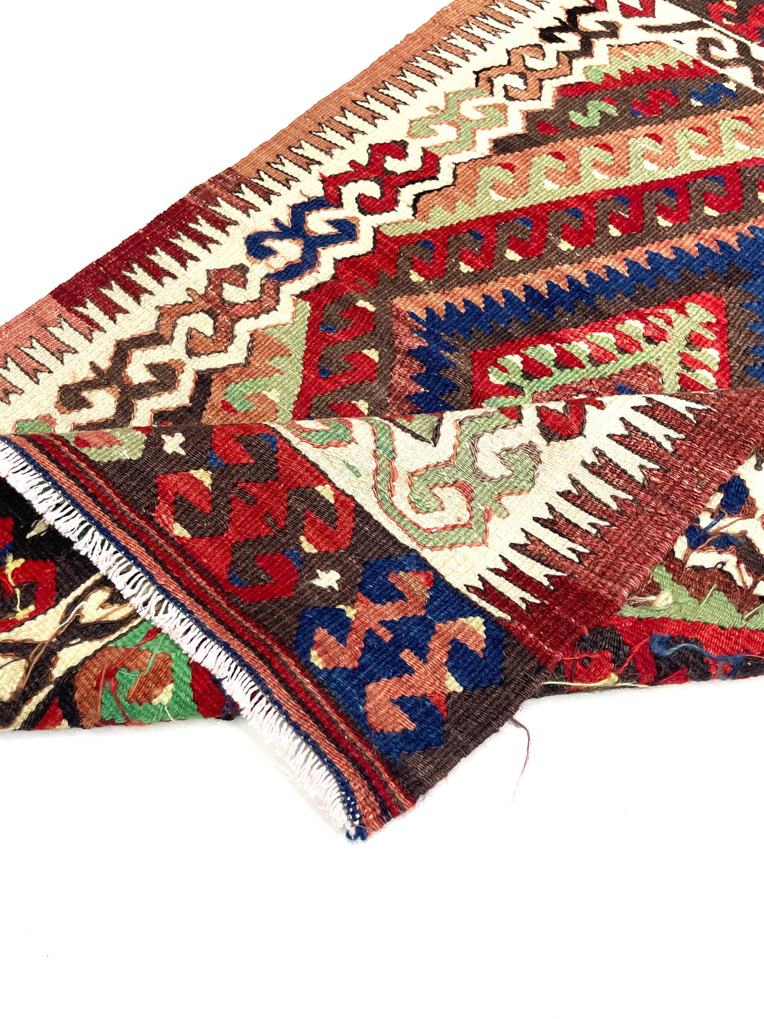 Vintage Small Fethiye Kilim Rug 74 cm x 113 cm (3 X 4 FT) - 0010039