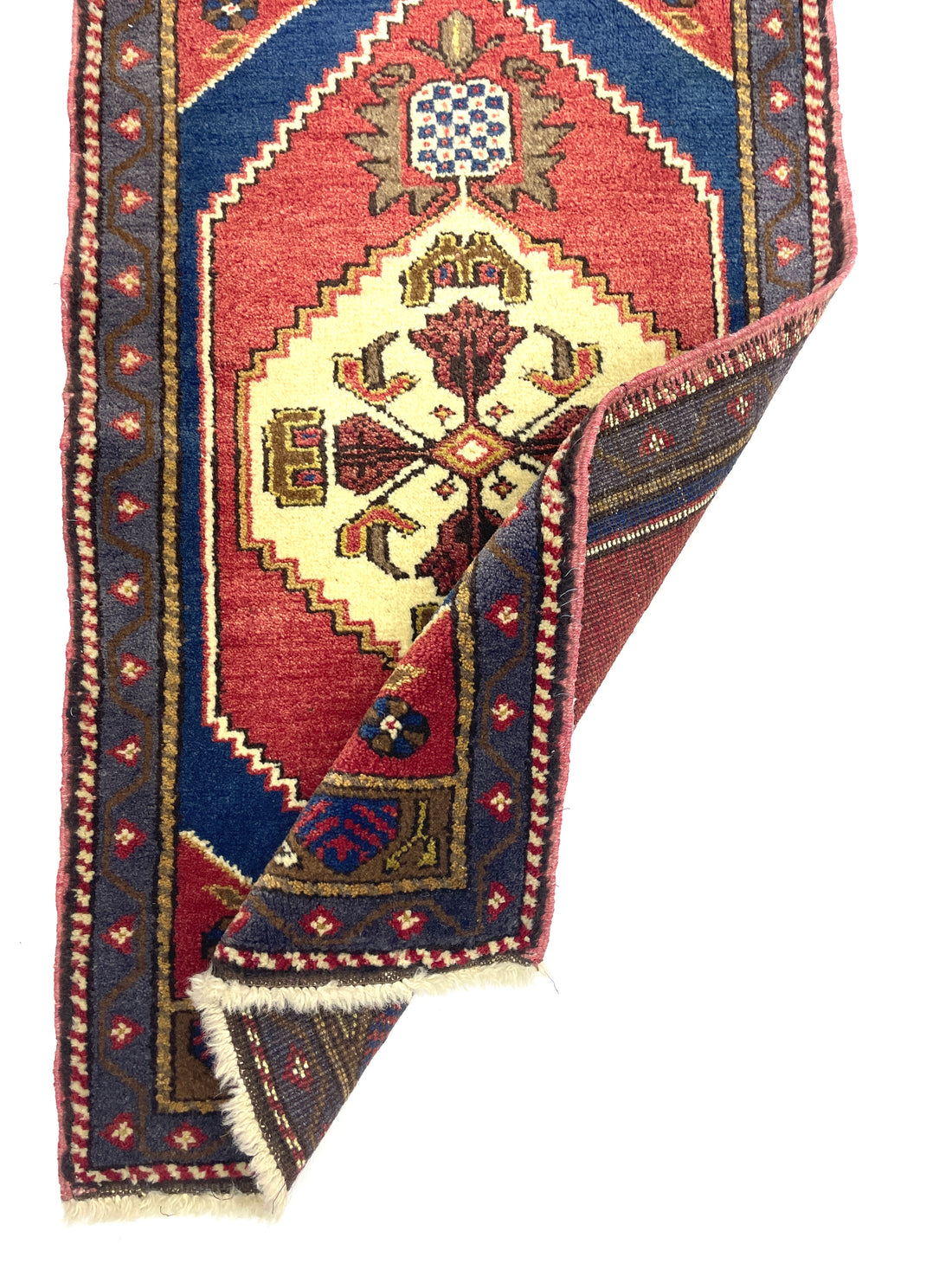 Vintage Small Turkish Hand-Knotted Rug 57 Cm X 97 Cm (1'9" FT X 3'2" FT) – Y010010