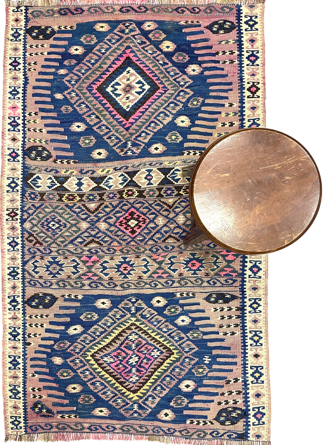Vintage Tribal Turkish Kilim Rug 91 cm x 145 cm (3’ X 4’8’’) - 0010031