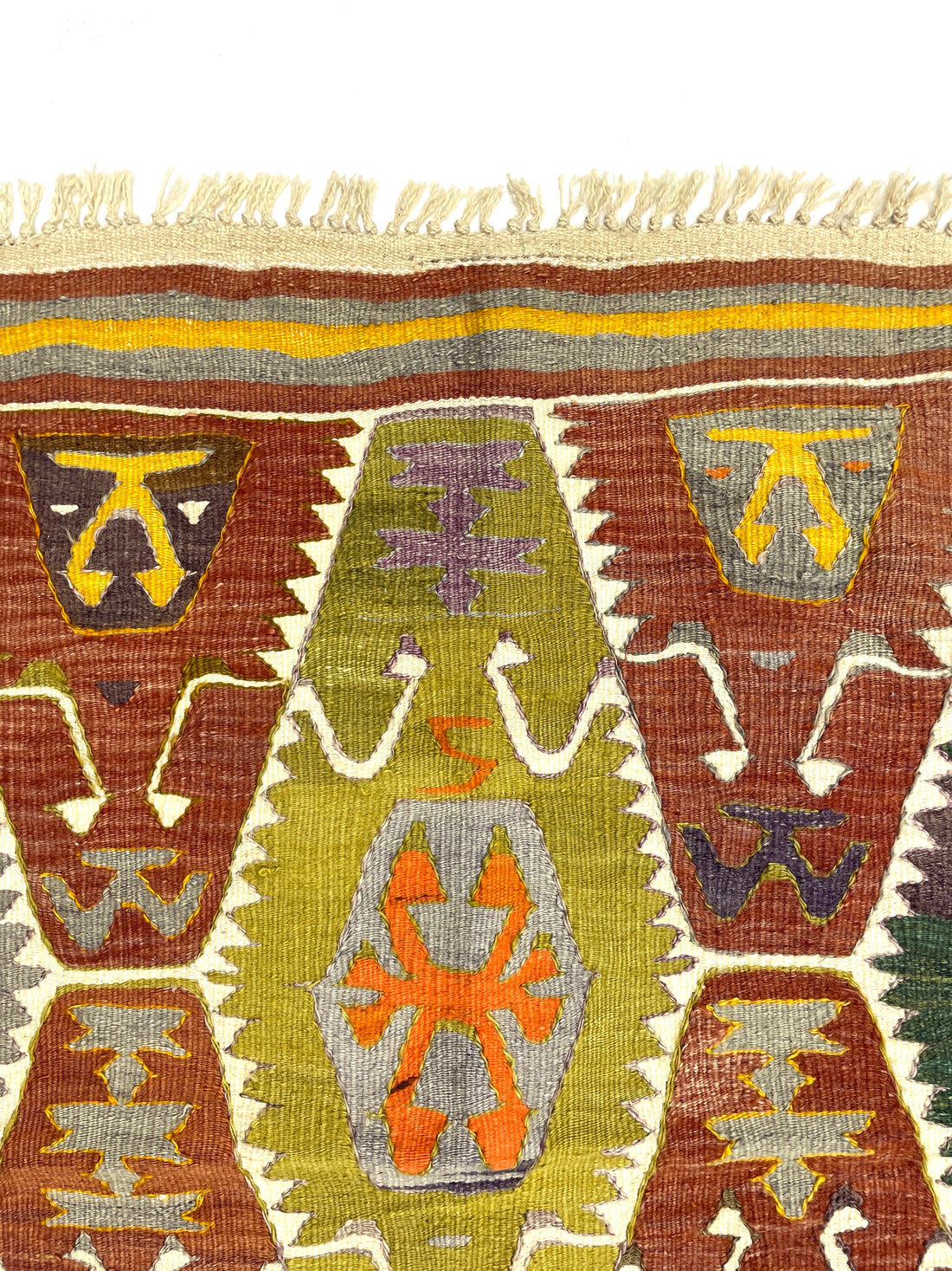 Vintage Turkish Barak Kilim Rug 95 cm x 125 cm (3 X 4 FT) - 0010035