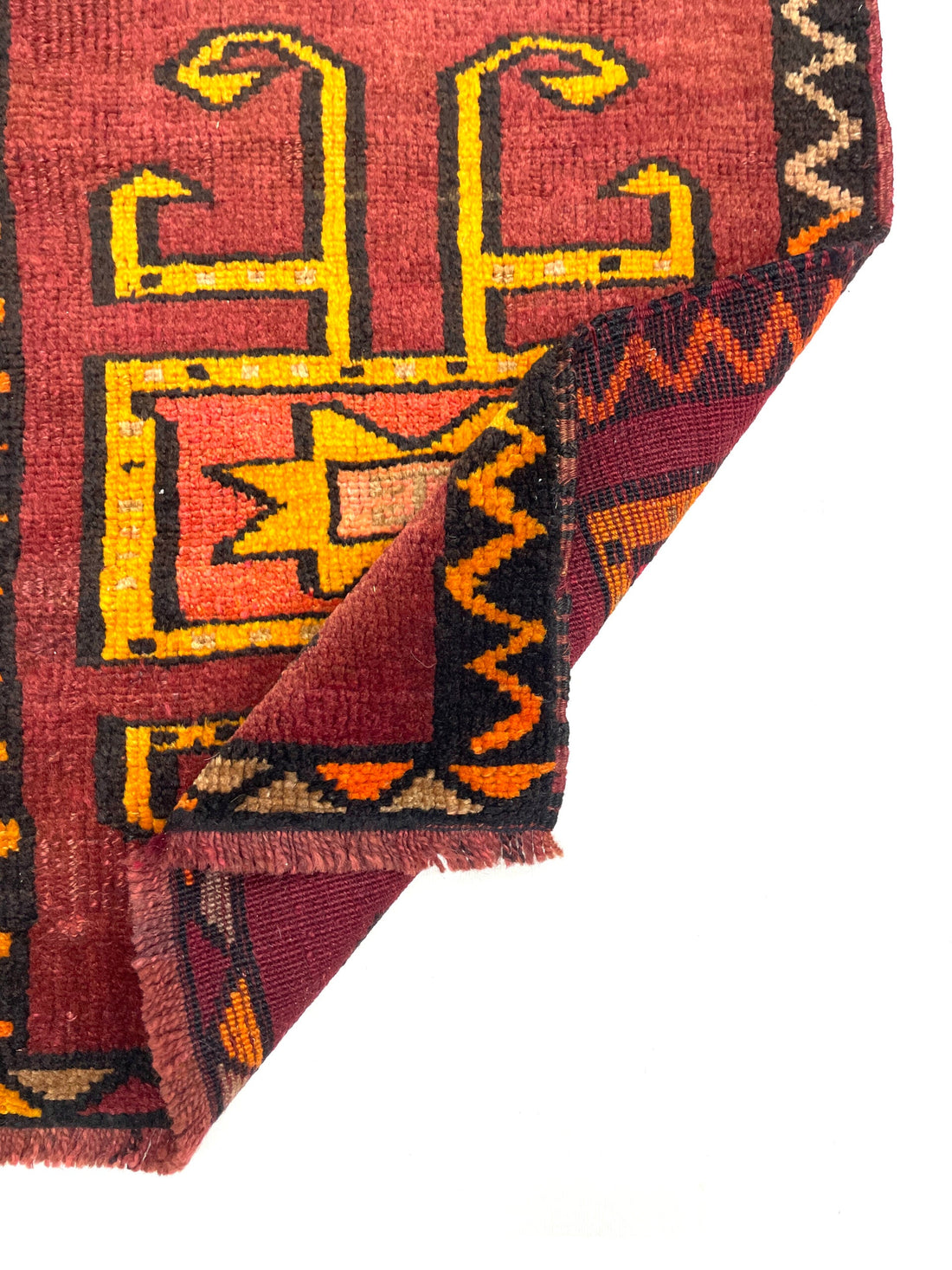 Vintage Turkish Doormat Rug 55 cm x 65 cm (1’8’’ FT X 2’2 FT) - Y010058