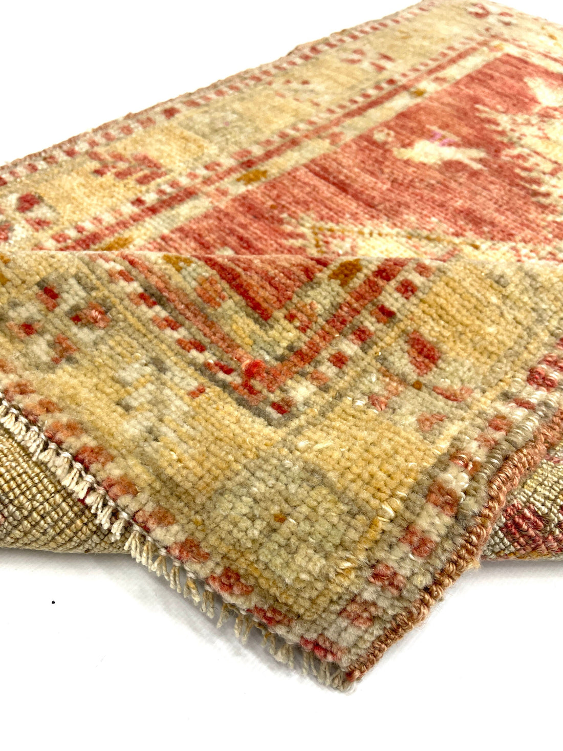 Vintage Turkish Hand-Knotted Rug 55 Cm X 79 Cm (1’8’’ FT X 2’6’’ FT) – Y010034