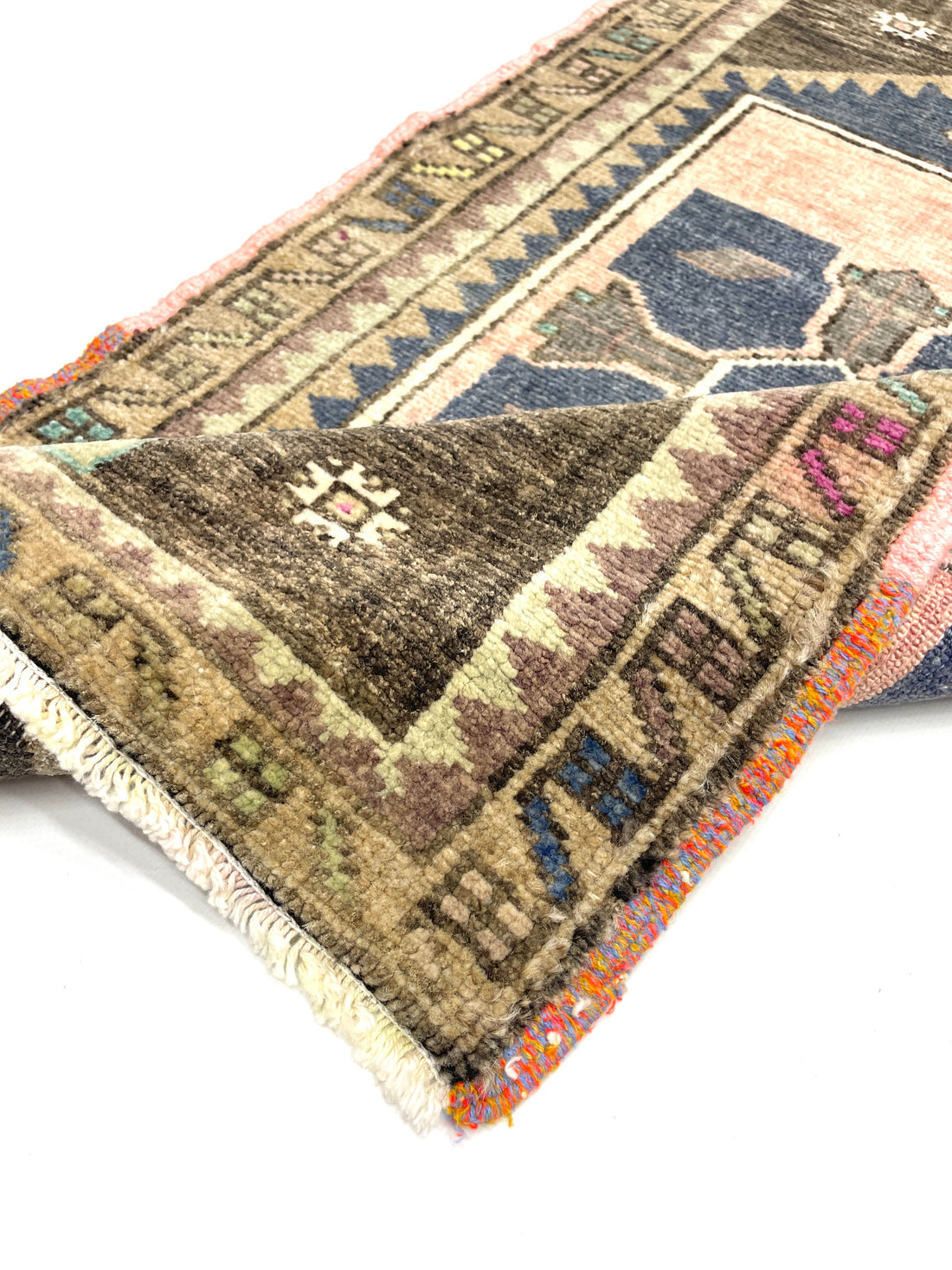 Vintage Turkish Small Rug 48 cm x 84 cm (1’6’’ FT x 2’7’’ FT) - Y010032