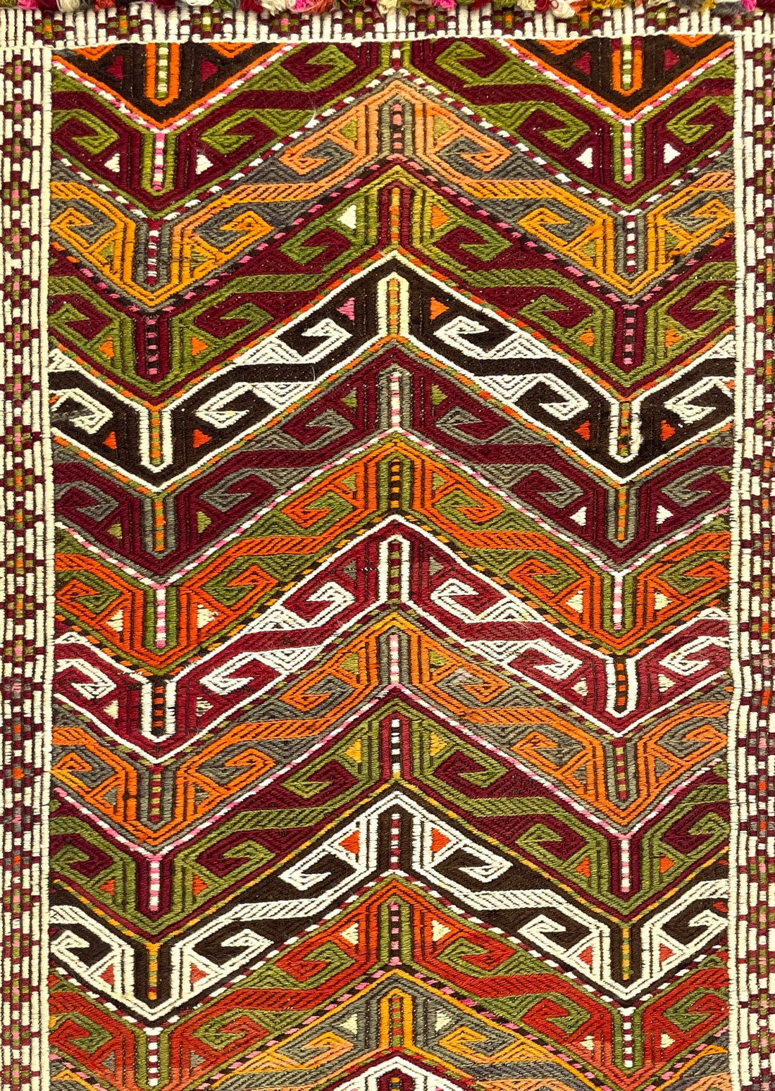 Vintage Yoruk Jijim Kilim Rug 77 cm x 135 cm (2’5” FT x 4’4” FT) - 0010020