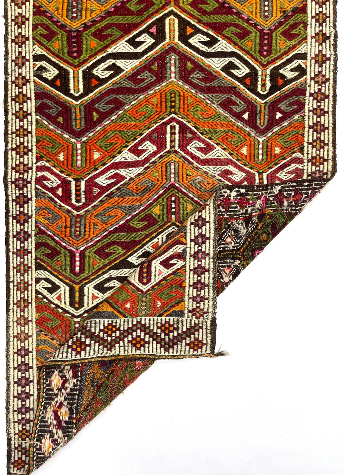 Vintage Yoruk Jijim Kilim Rug 77 cm x 135 cm (2’5” FT x 4’4” FT) - 0010020