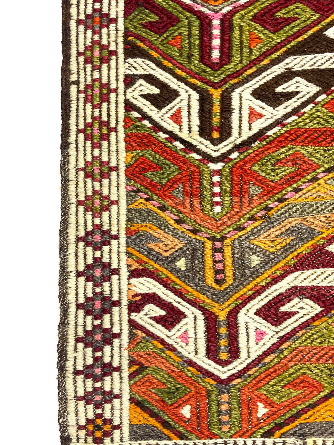 Vintage Yoruk Jijim Kilim Rug 77 cm x 135 cm (2’5” FT x 4’4” FT) - 0010020