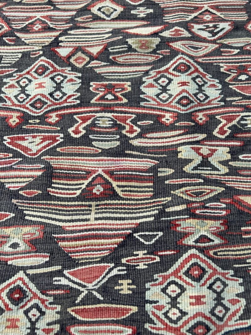 Mid-Century Senneh Kilim Rug