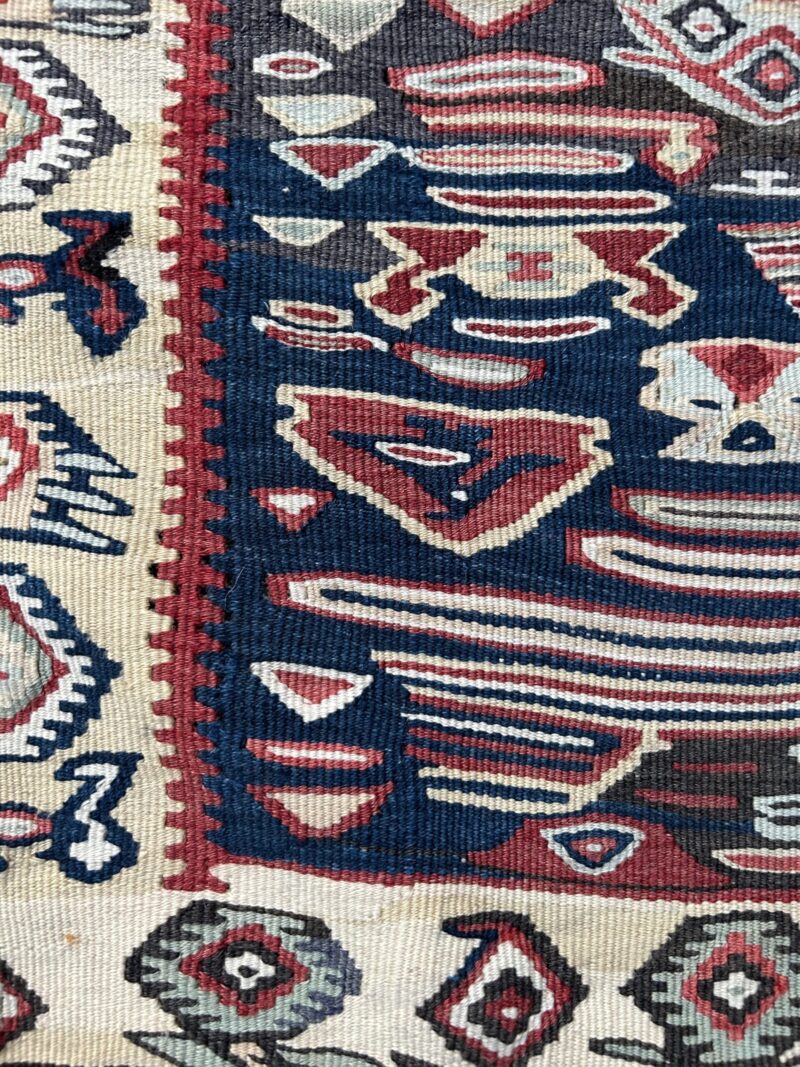Mid-Century Senneh Kilim Rug