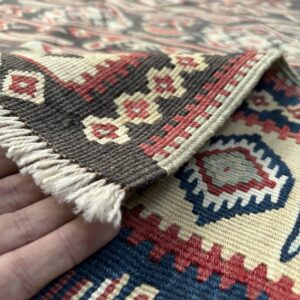 Mid-Century Senneh Kilim Rug