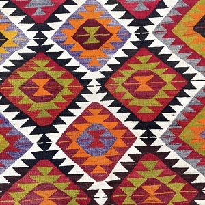 Vintage Multicolor Kilim Rug 120 cm x 152 cm - 0010004