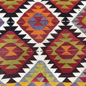 Vintage Multicolor Kilim Rug 120 cm x 152 cm - 0010004