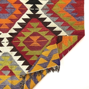Vintage Multicolor Kilim Rug 120 cm x 152 cm - 0010004