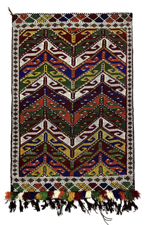 Vintage Yoruk Jijim Kilim Rug