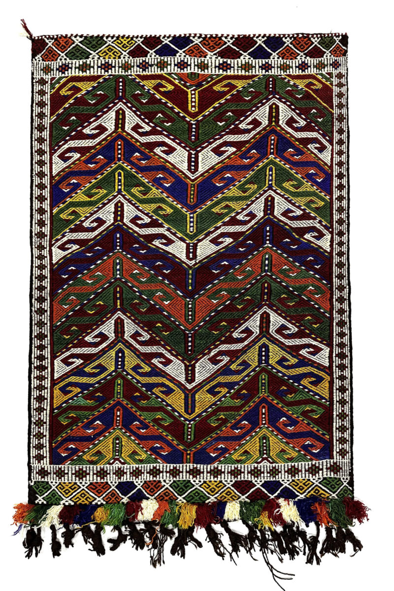Vintage Yoruk Jijim Kilim Rug